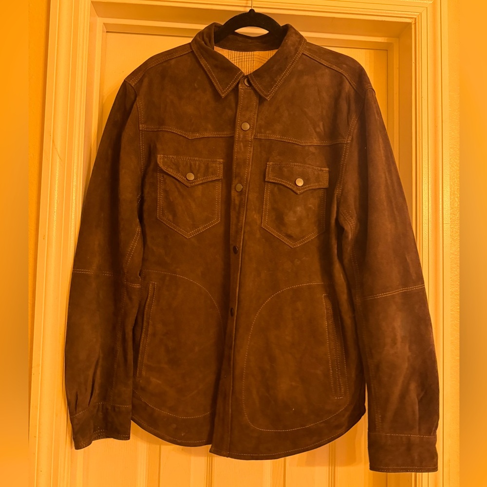Overland Suede Shirt Jacket L